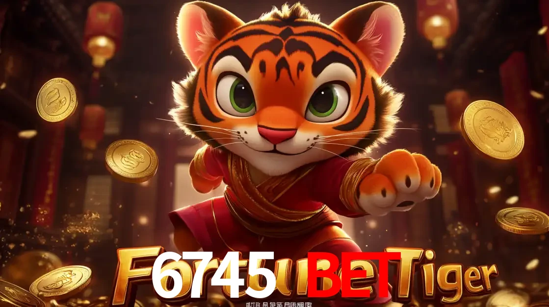 O carismático mascote do jogo de slot Fortune Tiger, um tigre fofo em pose de artes marciais, pronto para trazer sorte e multiplicadores de ganhos no cassino online 6745 BET.